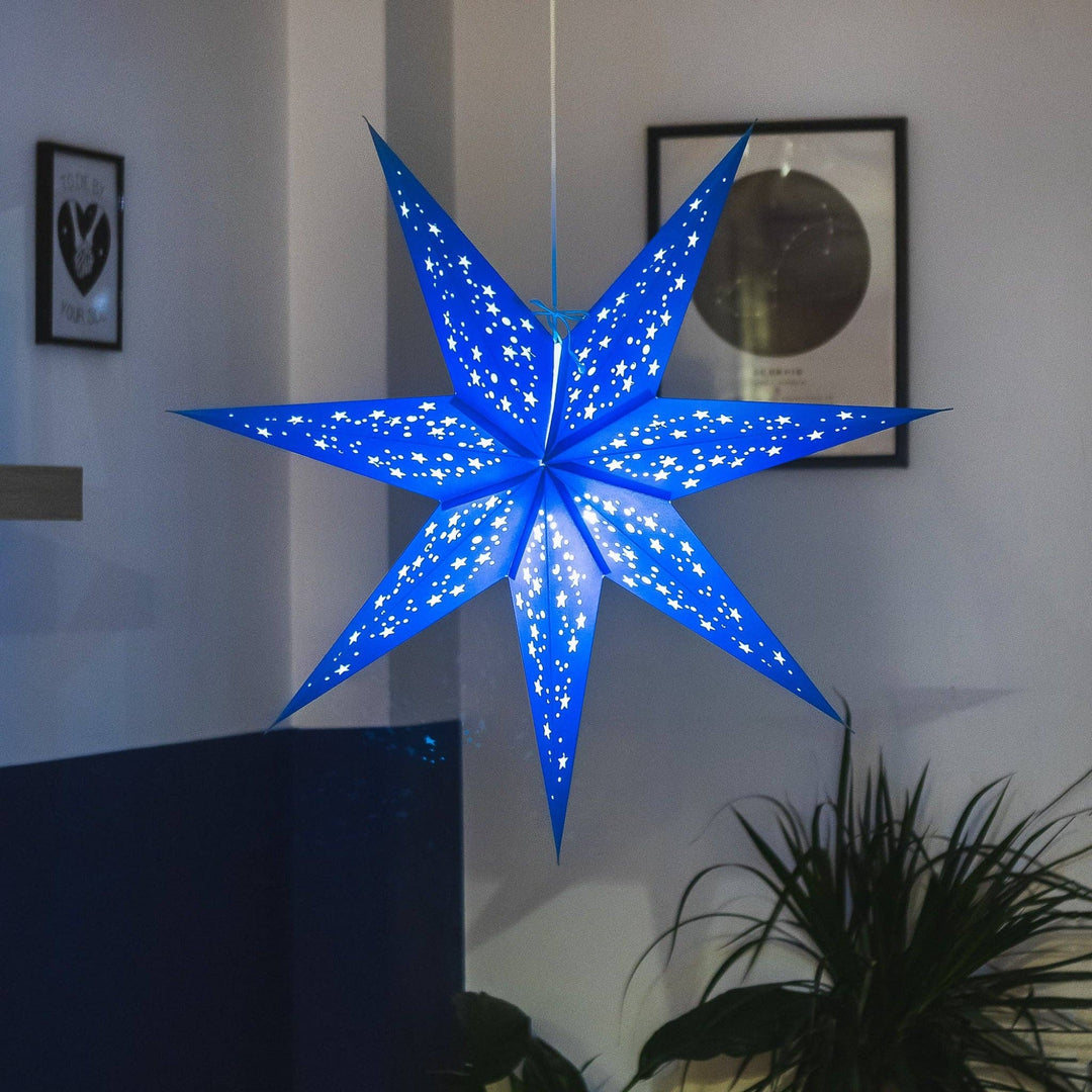 Paper Star Lantern - Venus Sea Blue