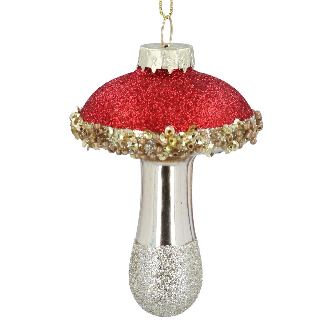 Glitter Toadstool Decoration
