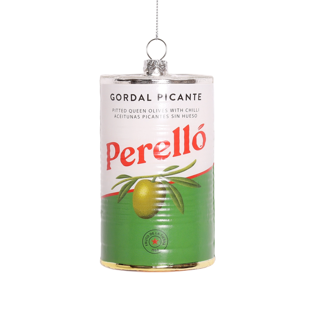 Perello Olives Glass Christmas Decoration