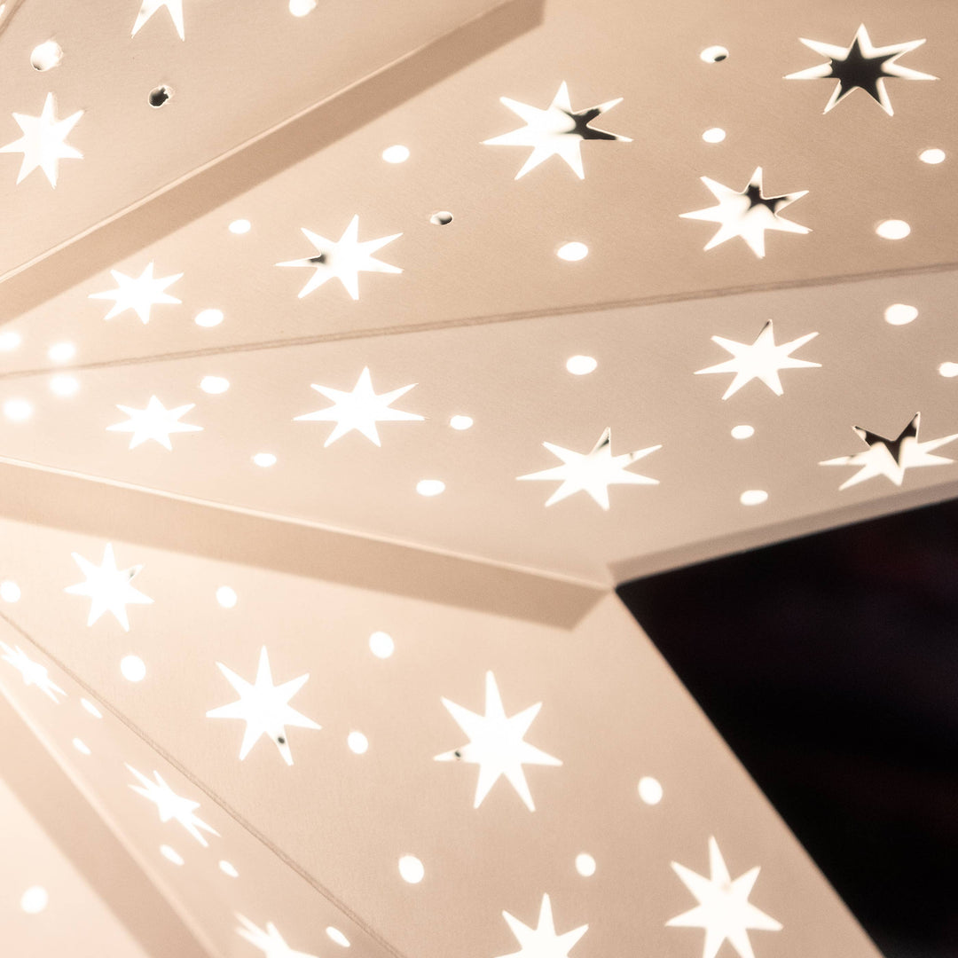 Large Paper Star Lantern - North Star White