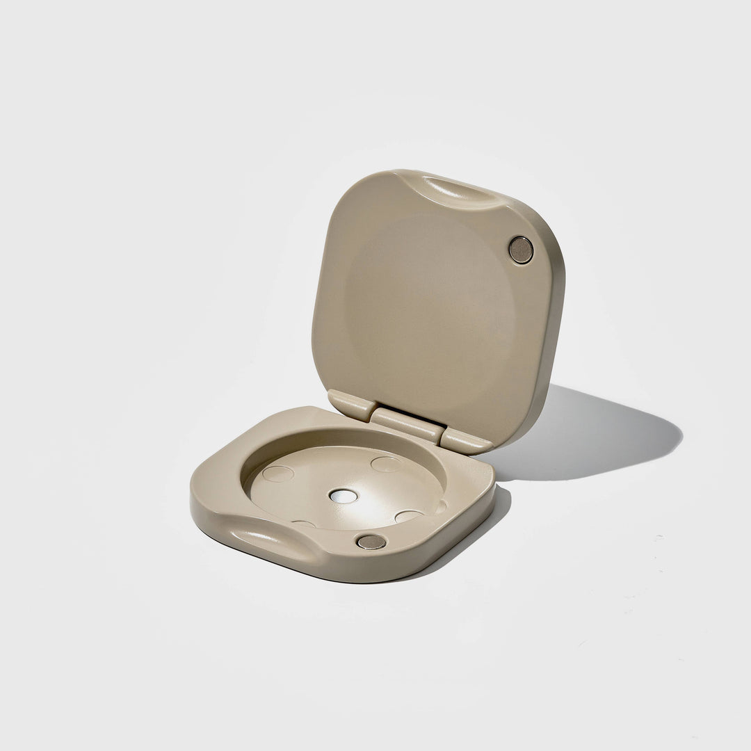 Refillable Vessel for Solid Perfume - Clay