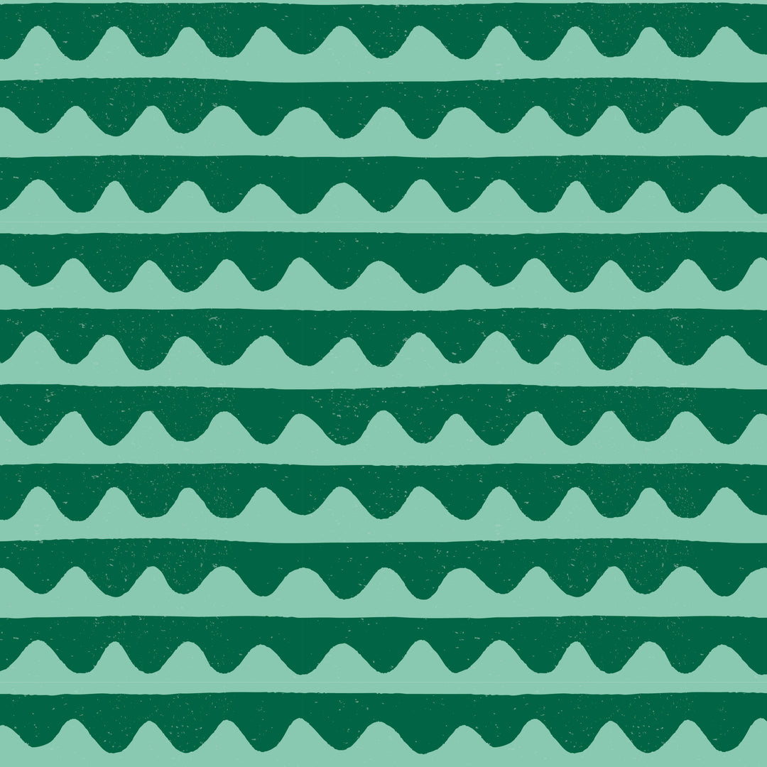 Green Geometric Recycled Wrapping Paper