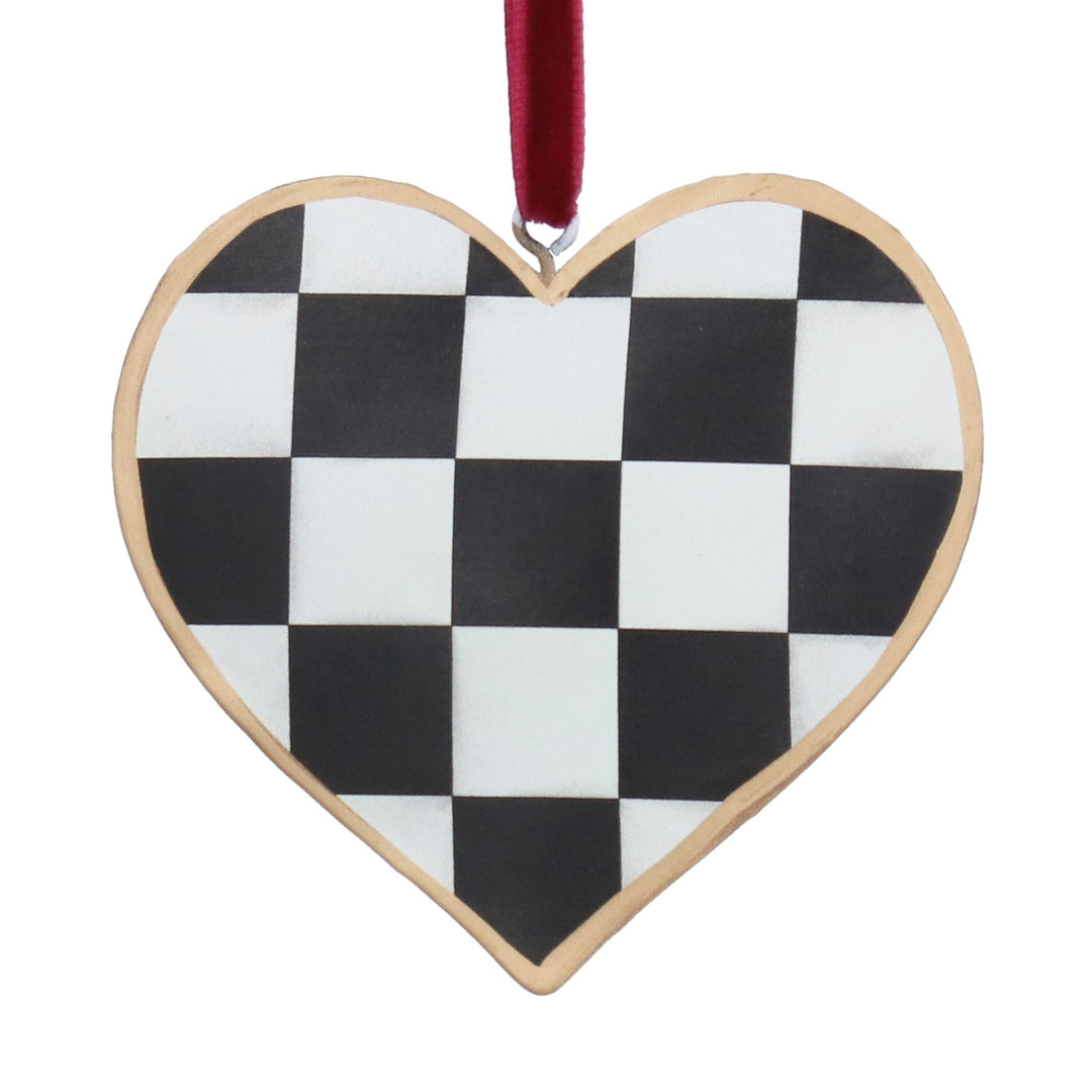 Checkerboard Heart Decoration