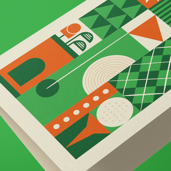 Retro Golf Greeting Card