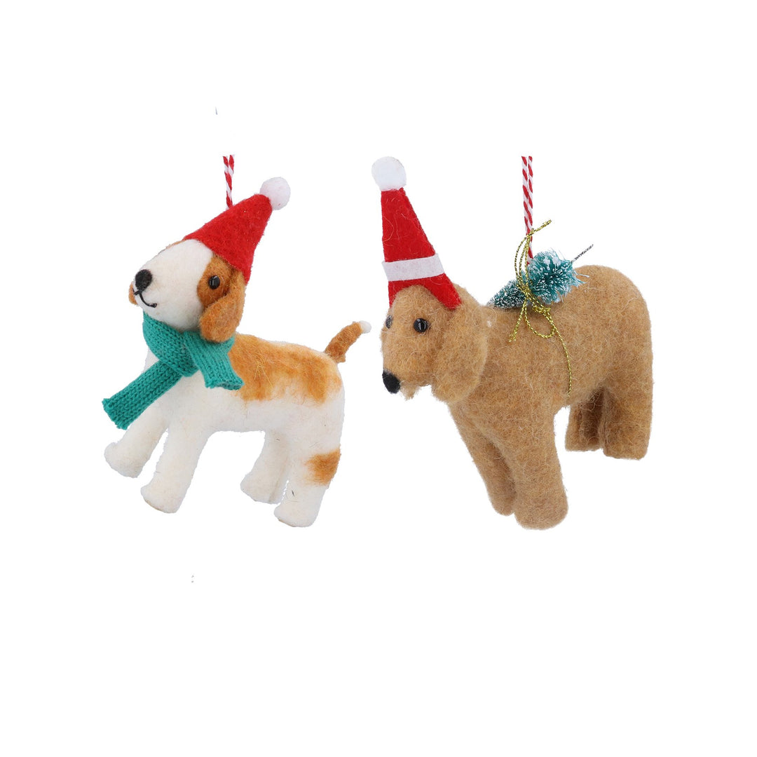 Felt Dog Decoration