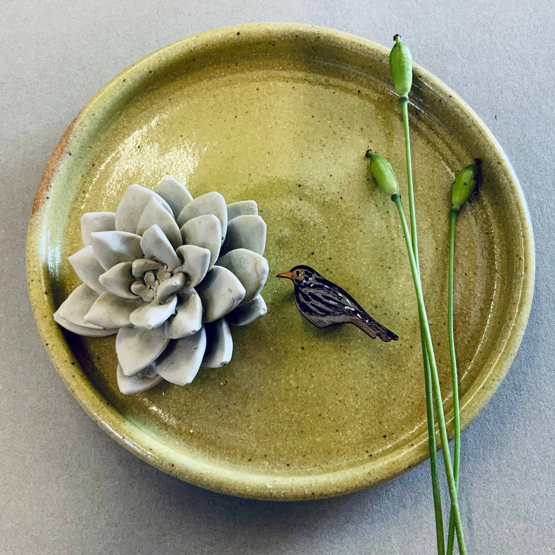 Black Bird Mini Pin Brooch