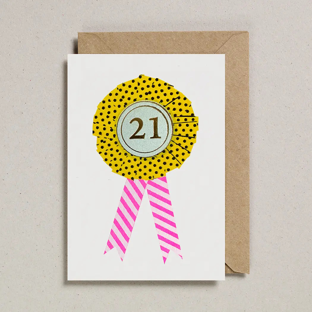 21 Riso Rosette Card
