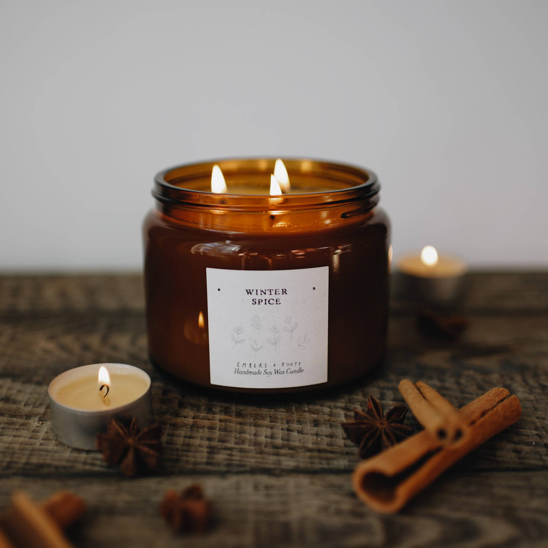 Clementine & Clove 3 Wick Soy Candle