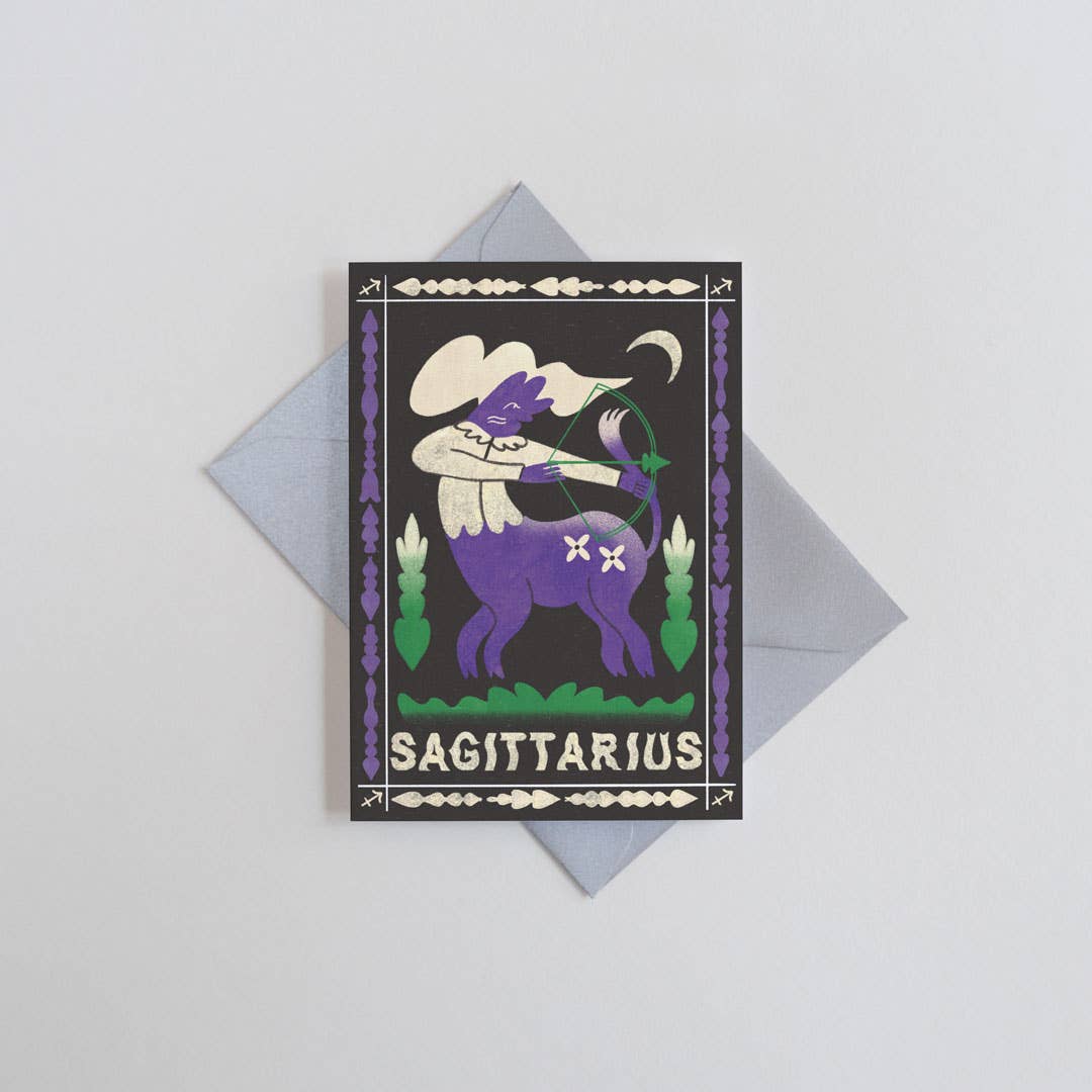 Sagittarius Mini Greetings Card