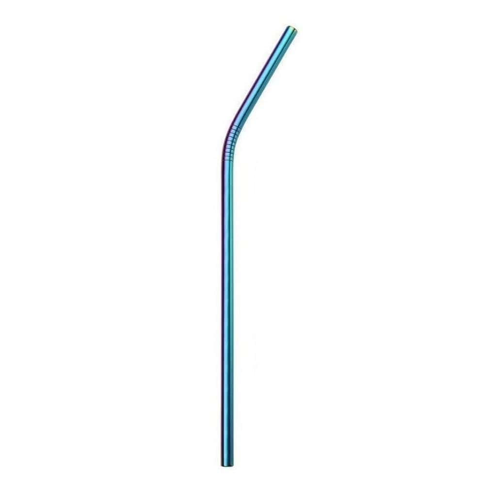 Rainbow Metal Straw