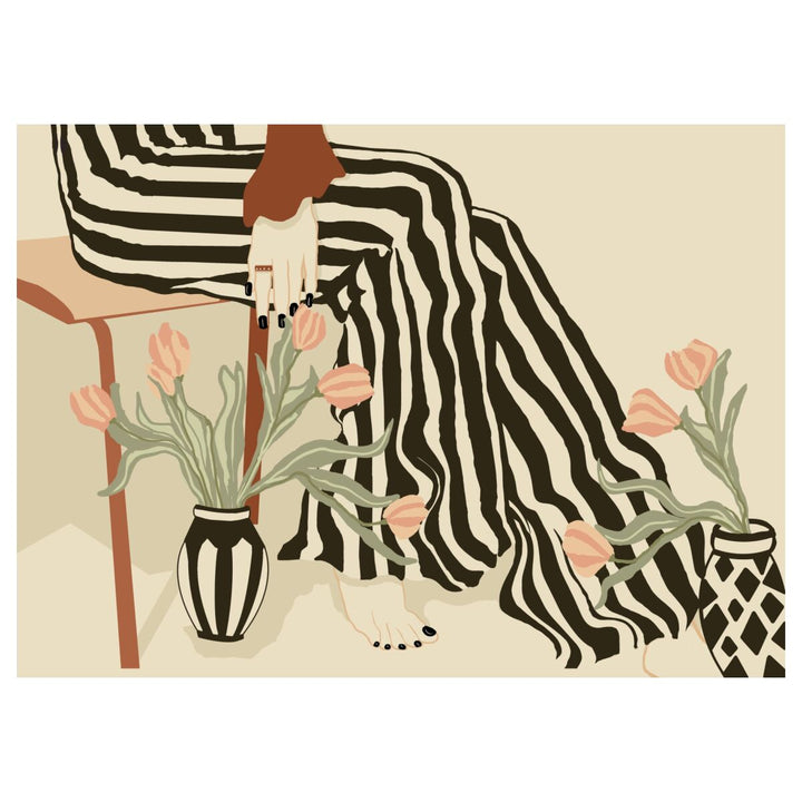 Tulips By My Feet Art Print A3