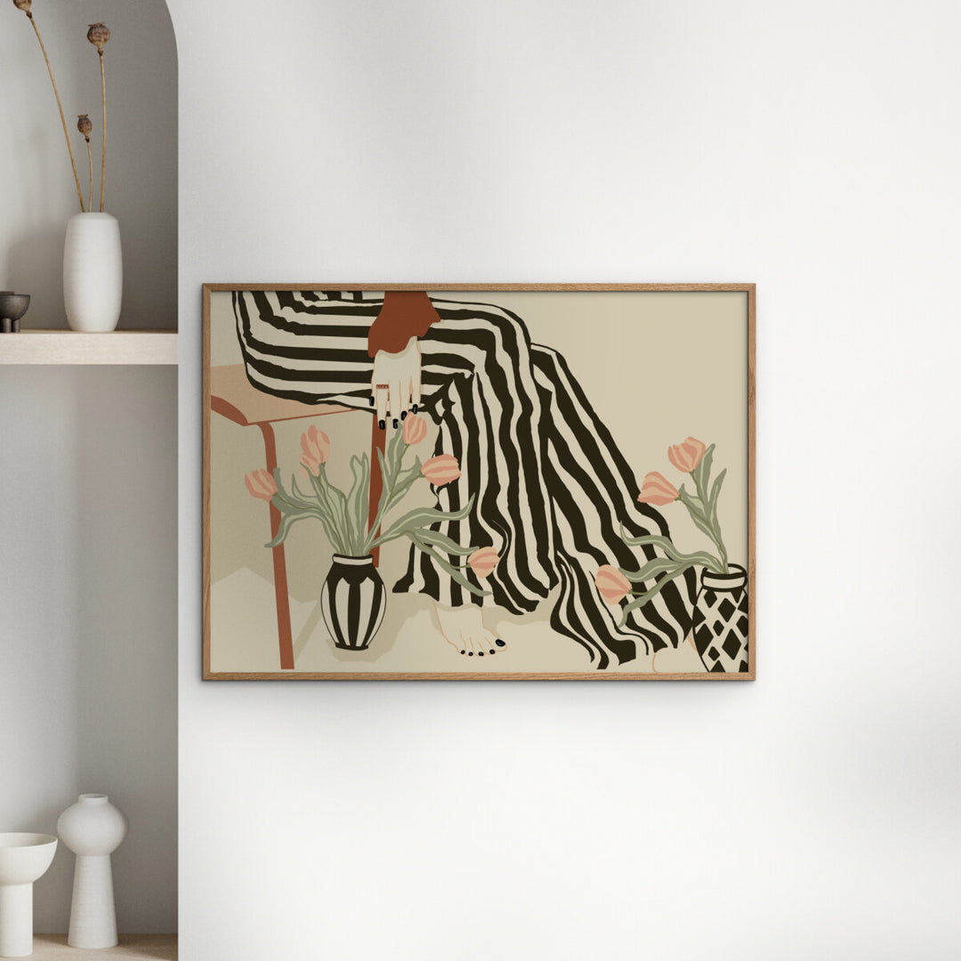 Tulips By My Feet Art Print A3