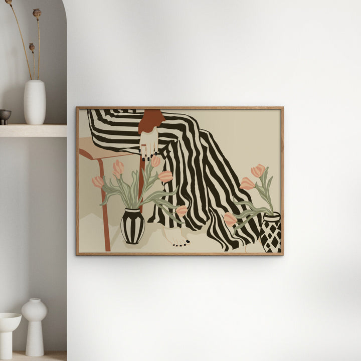 Tulips By My Feet Art Print A3
