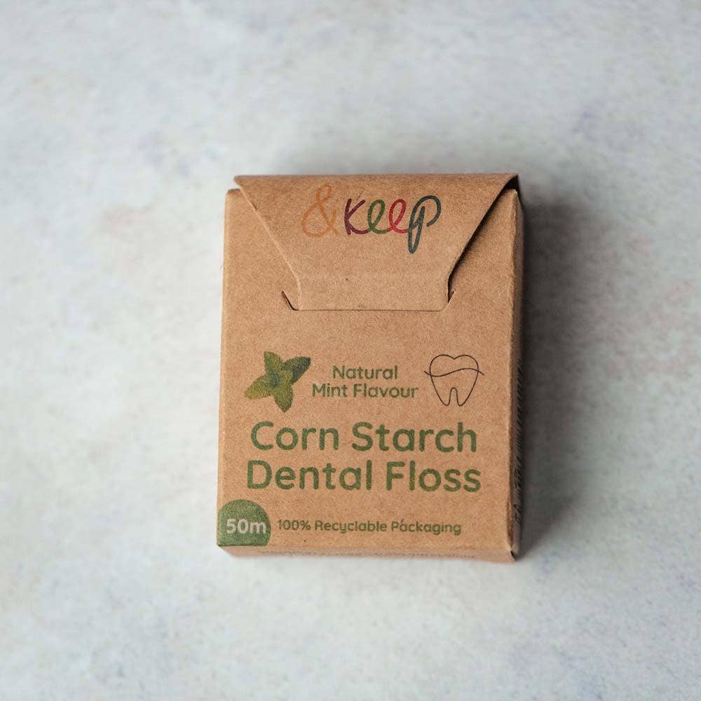 Vegan Cornstarch Dental Floss - Mint - 50m