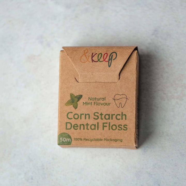 Vegan Cornstarch Dental Floss - Mint - 50m