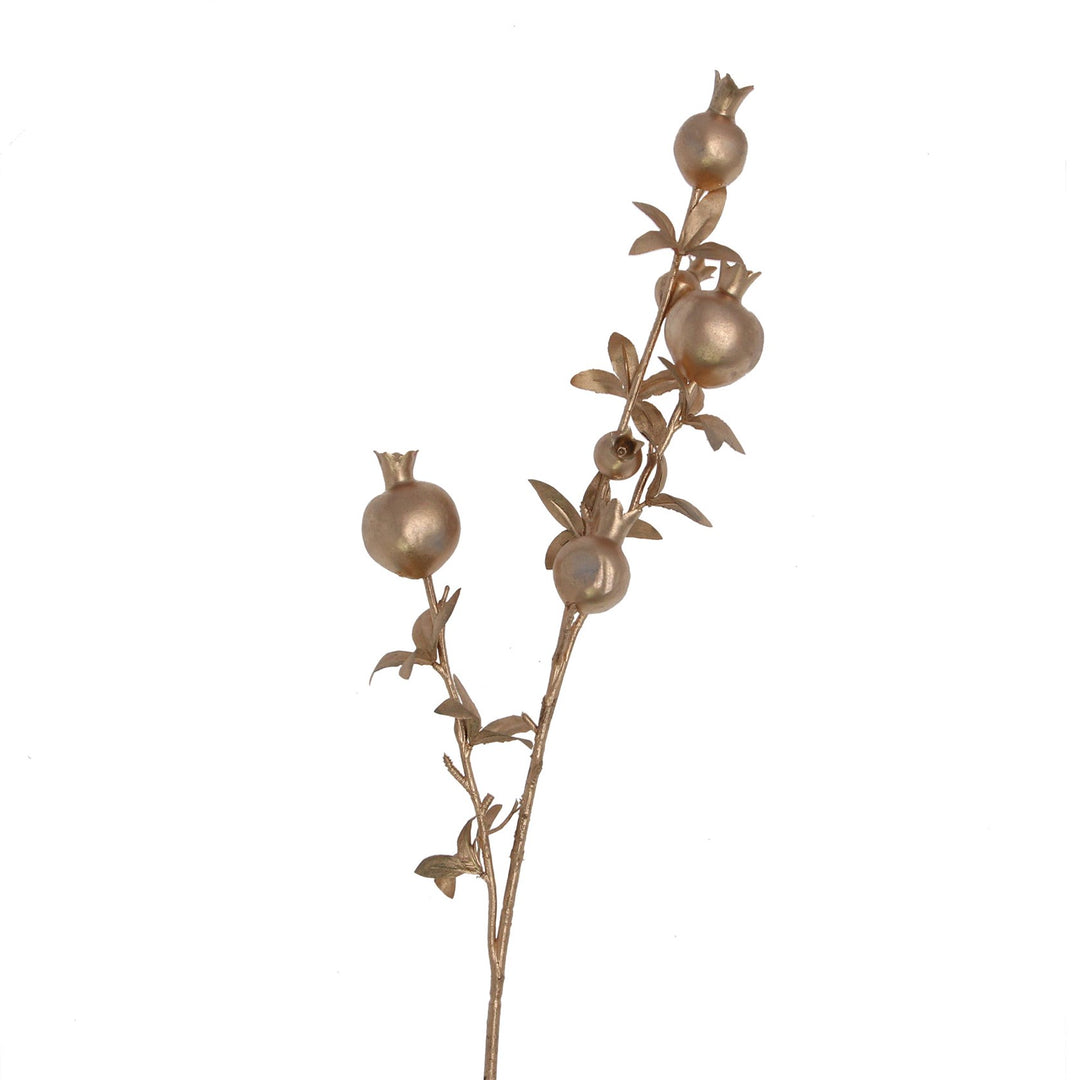 Gold Pomegranate Stem 80cm