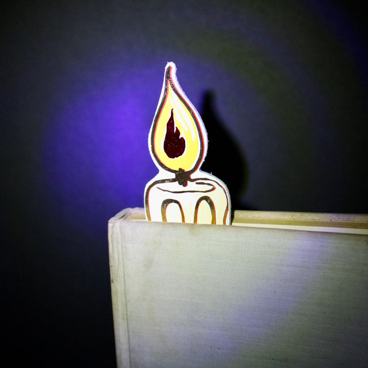 Candle Bookmark: White