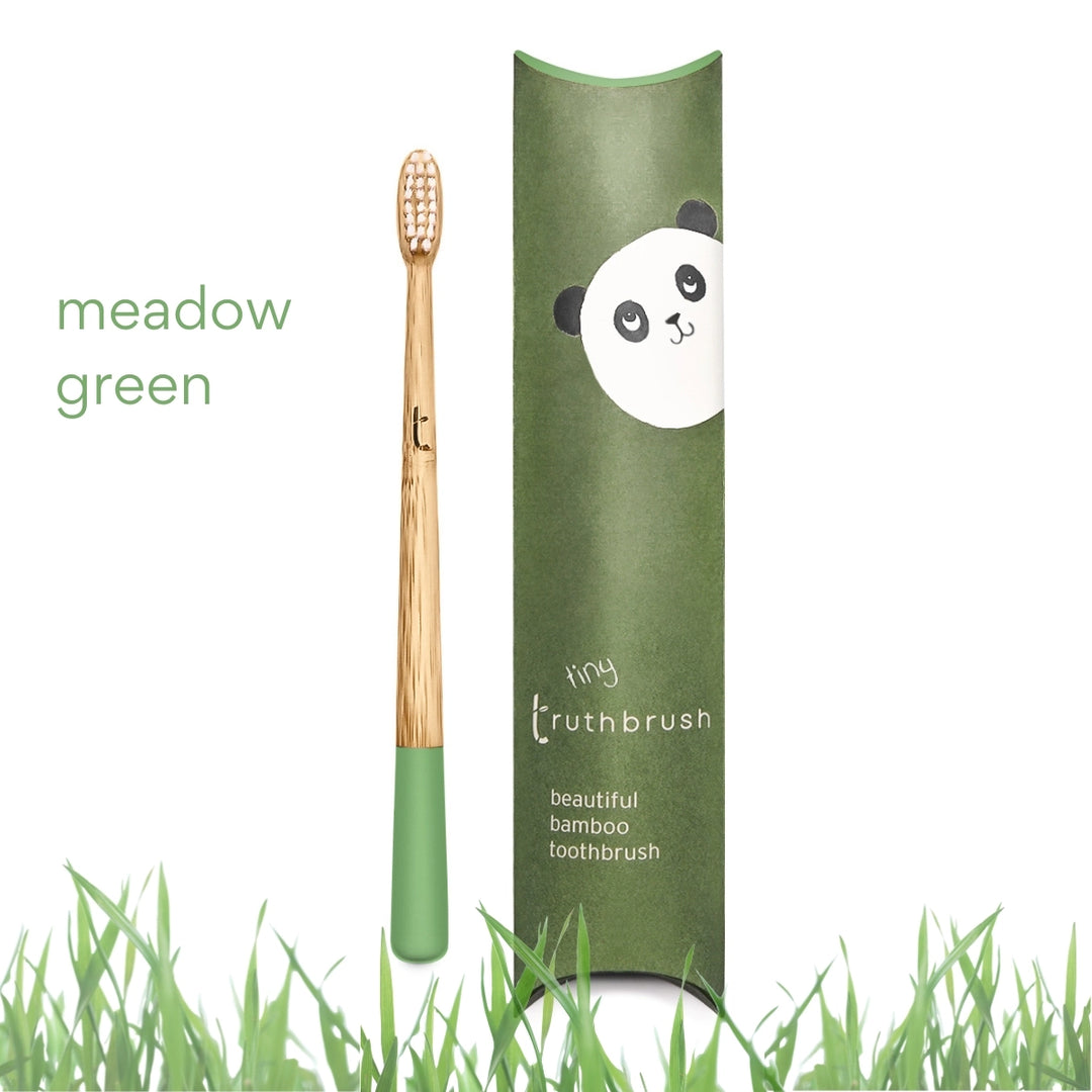 Kids Bamboo Toothbrush - Green