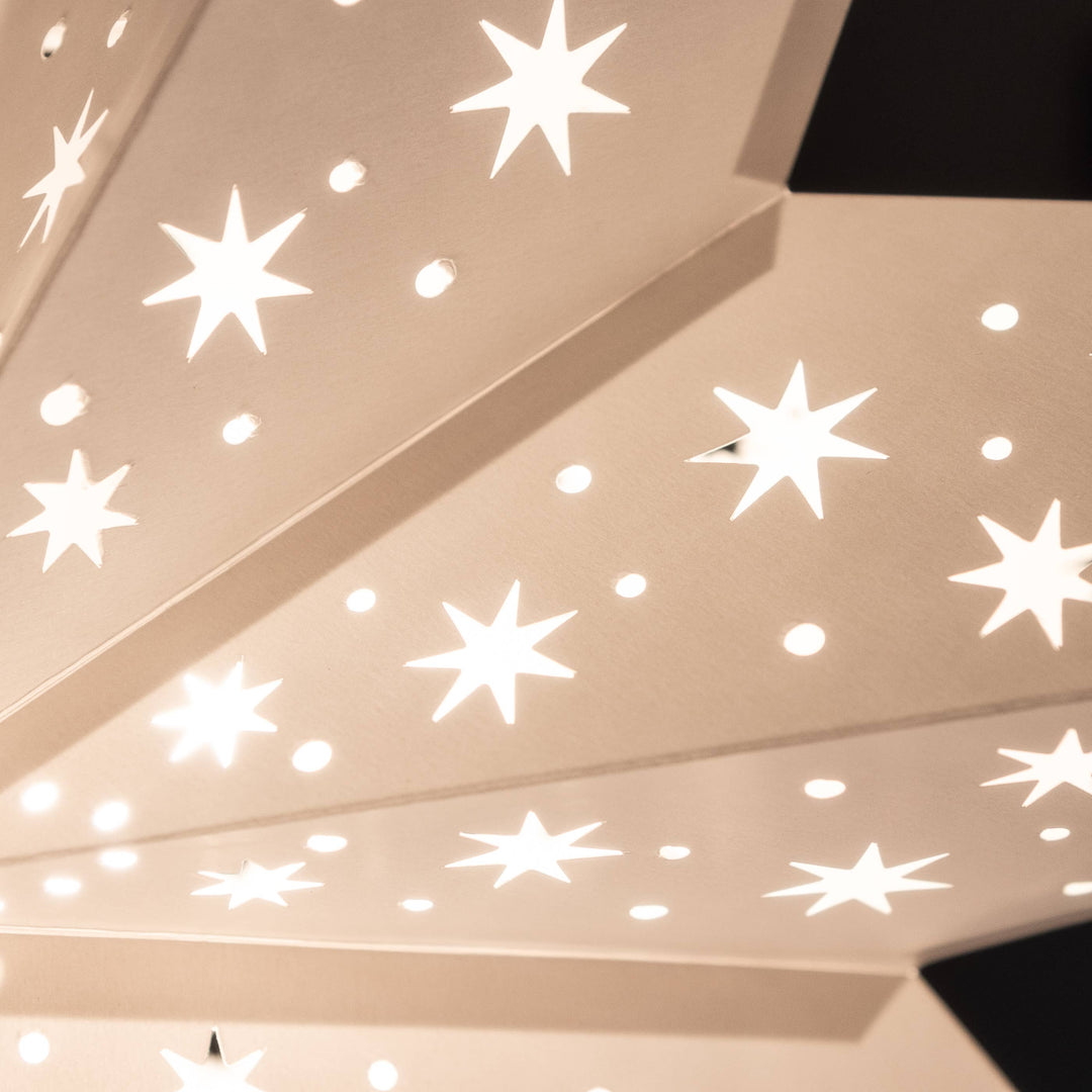 Large Paper Star Lantern - North Star White