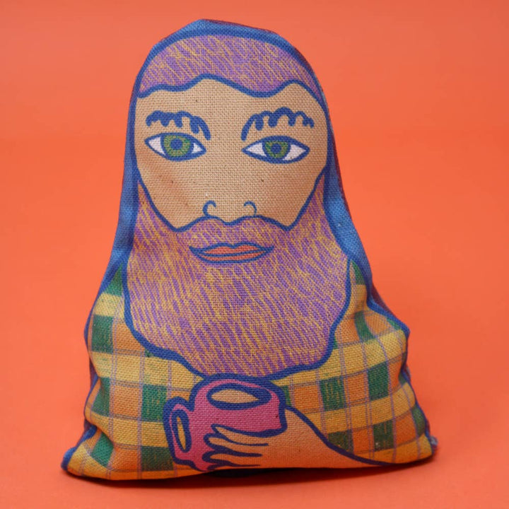 Relaxed People Lavender Bag: Man - Purple Beard