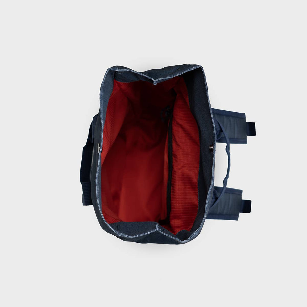 Adventurer 100% Recycled Backpack - Navy & Khaki