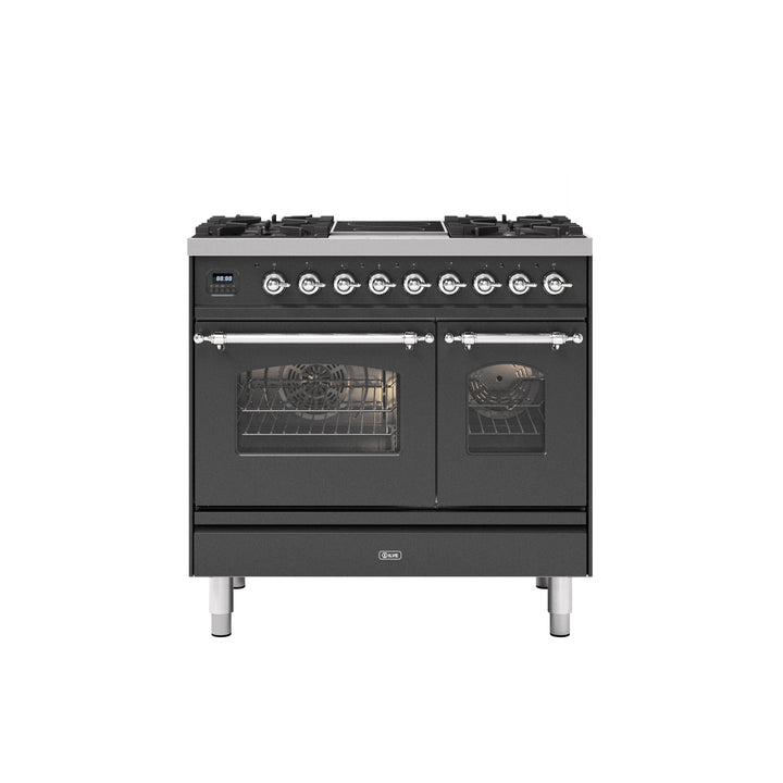 ILVE Milano 90cm - Double Oven - 4 Gas Burners & 2 Zone Induction