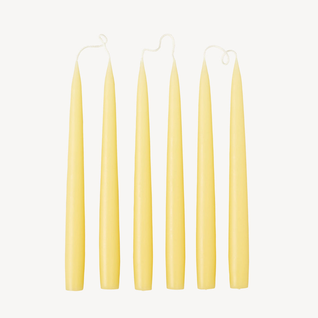 Pale Yellow Taper Candle