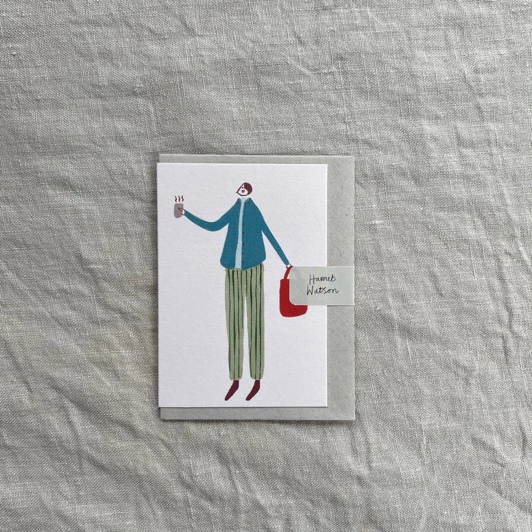 A Man and His Coffee Mini Card