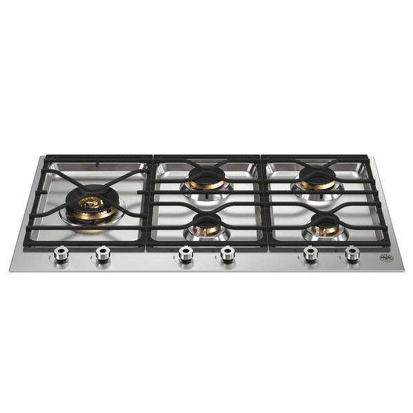 Bertazzoni gas hob pm36500x in stainless steel showcase image