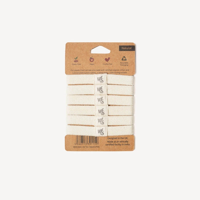 Blonde Plastic Free Hair Ties