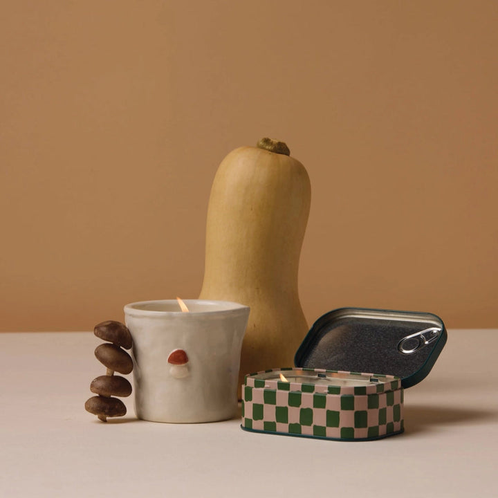 Wild Mushroom Ceramic Candle