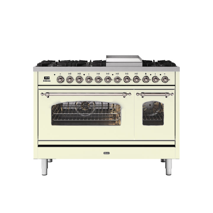 ILVE Milano 120cm - Double Oven -  8 Gas Burners & Frytop