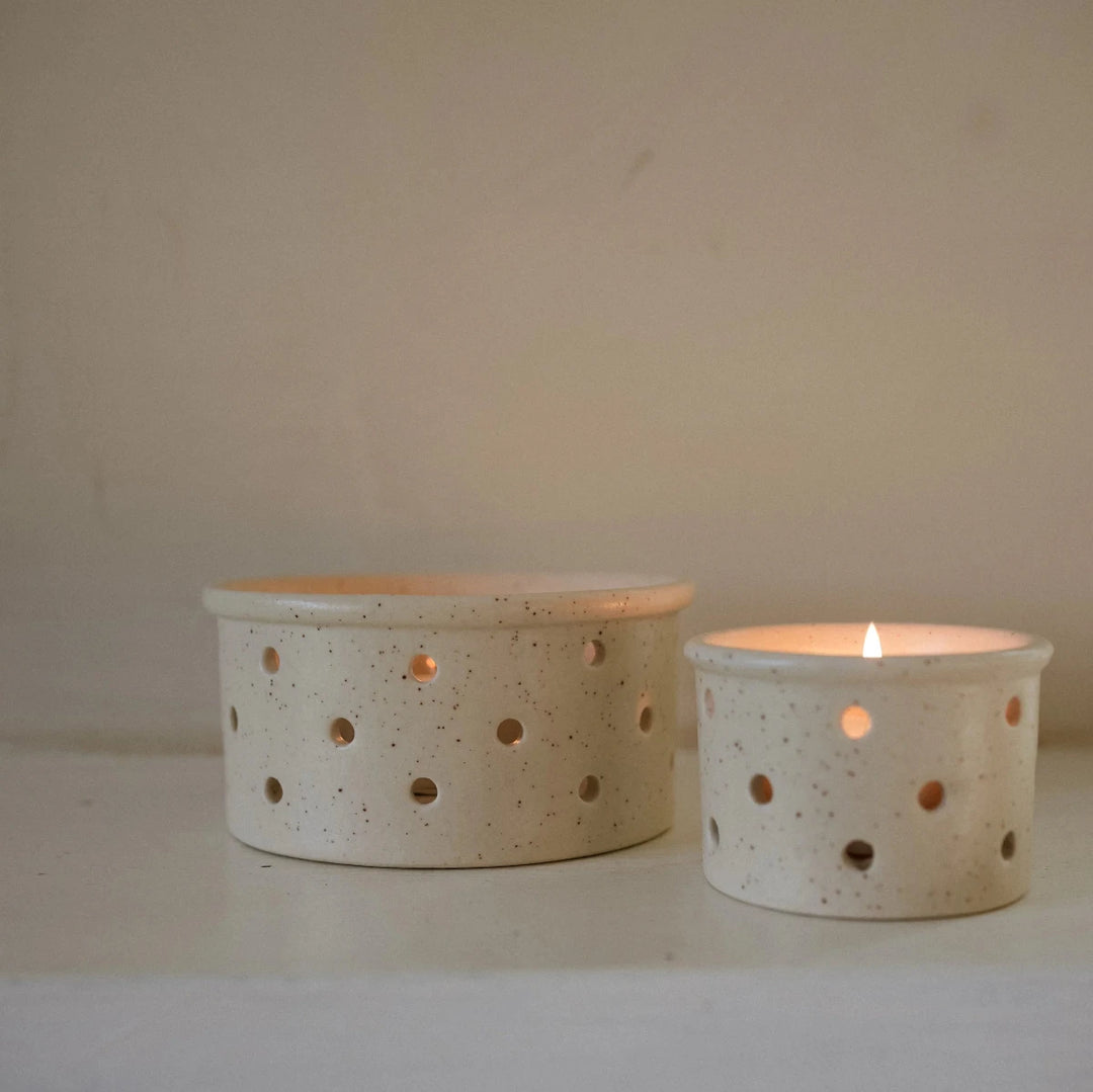 French Cheese Mould Candle Holder - 2 Sizes