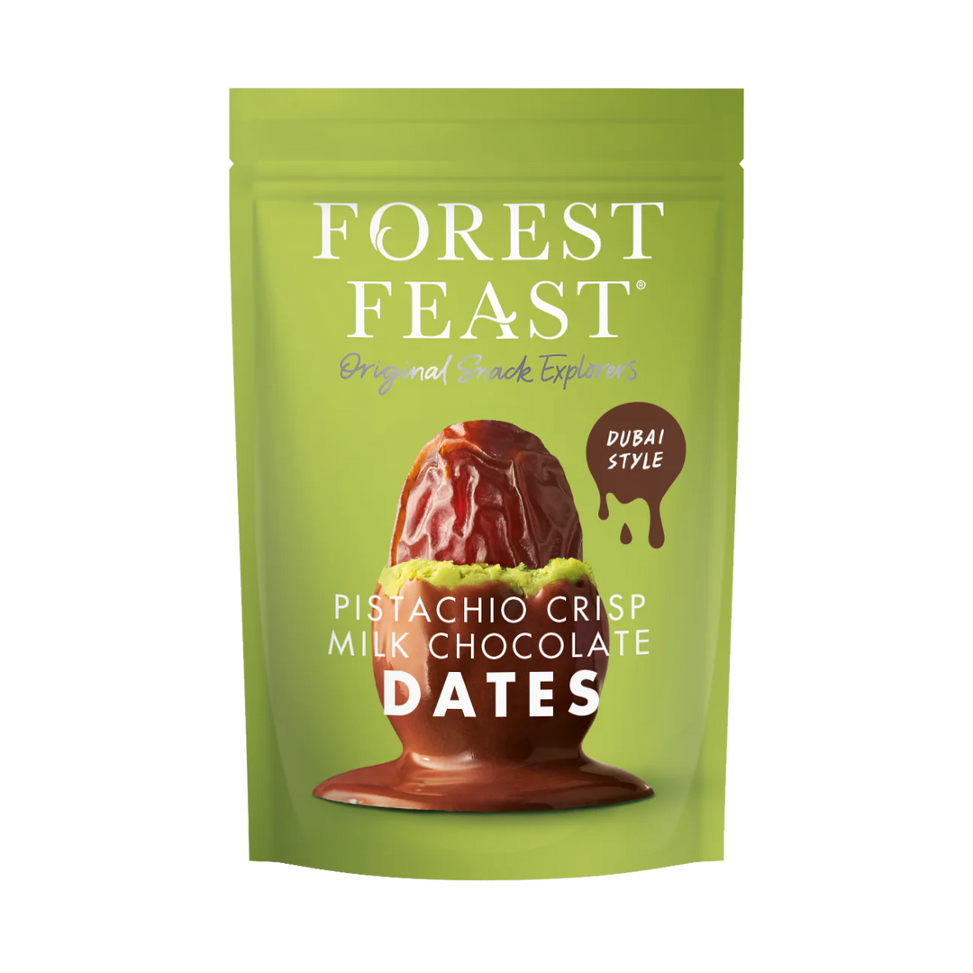 Pistachio Crisp Milk Chocolate Dates
