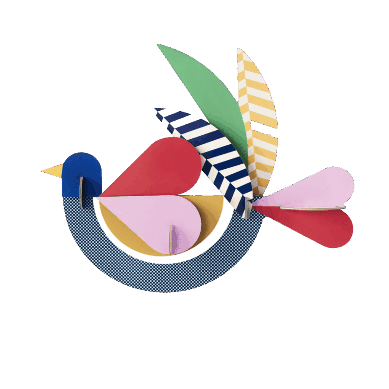 Feathery Bird 3D Model Kit