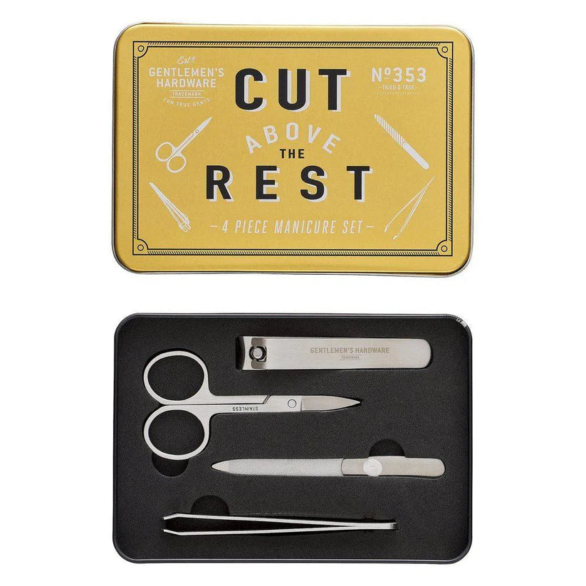 Gentlemen's Hardware Manicure Set in Tin