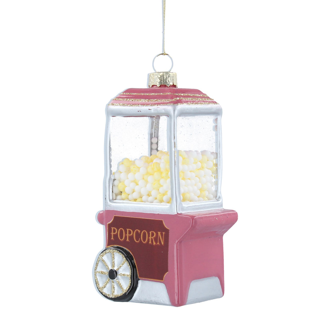 Pink Popcorn Machine Bauble
