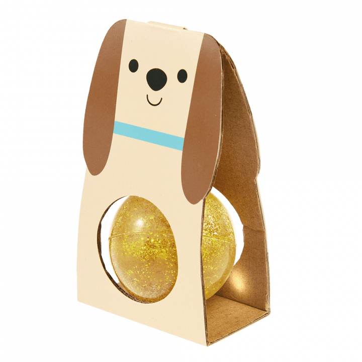 Glitter Bouncy Ball - Yellow Dog