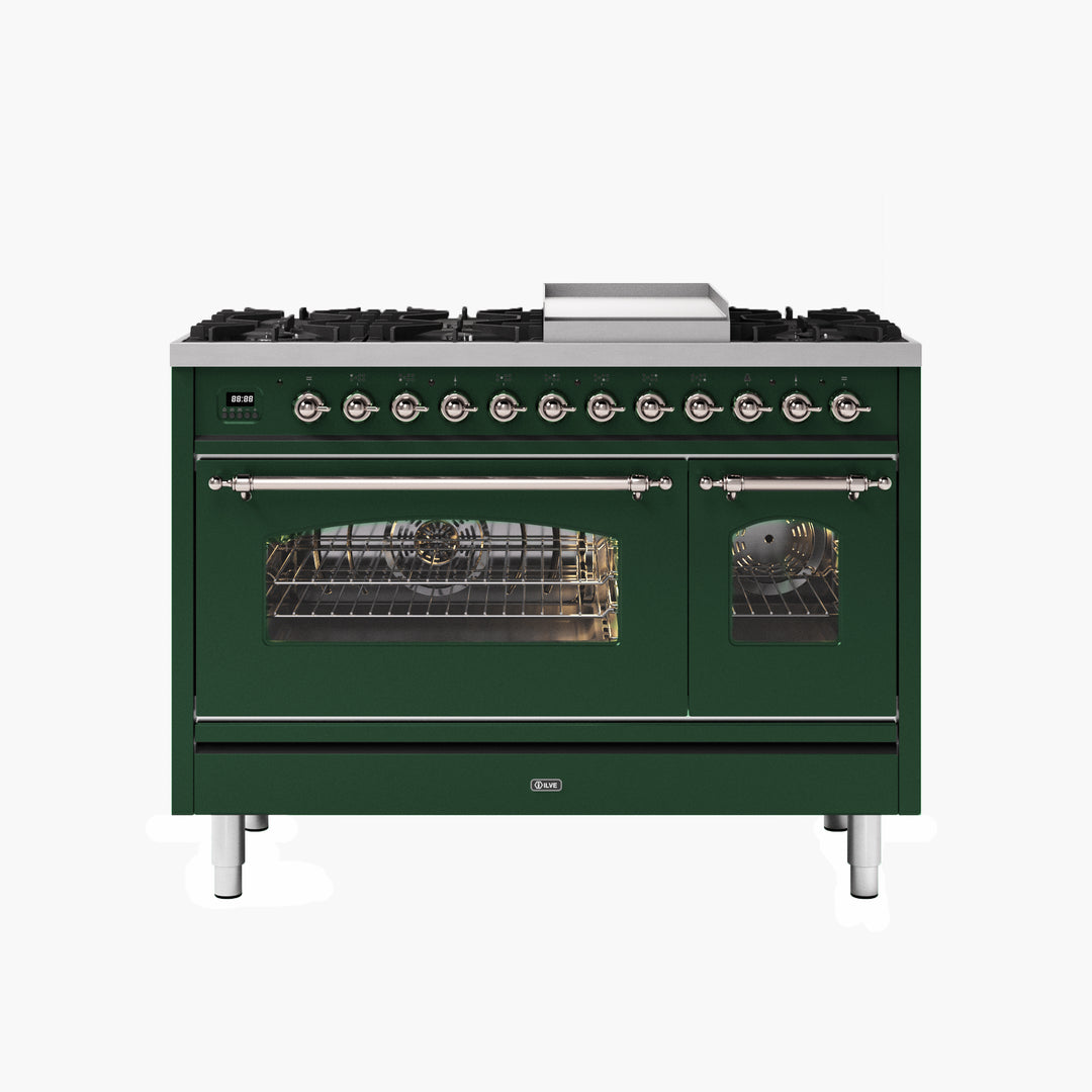 ILVE Milano 120cm - Double Oven -  8 Gas Burners & Frytop