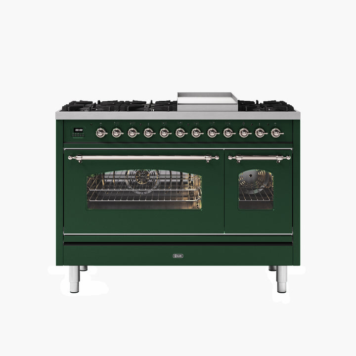 ILVE Milano 120cm - Double Oven -  8 Gas Burners & Frytop