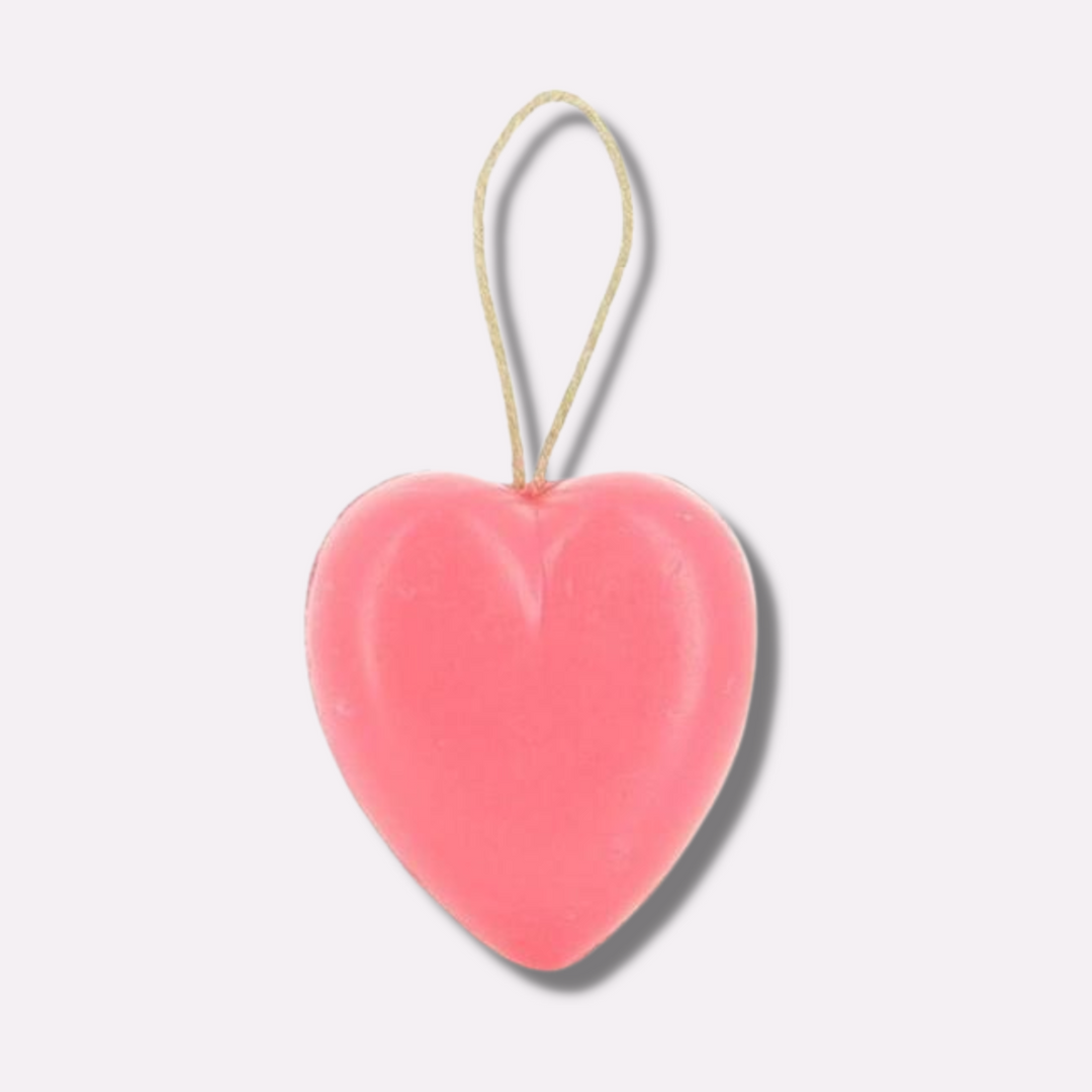 Hanging Heart Rose Soap