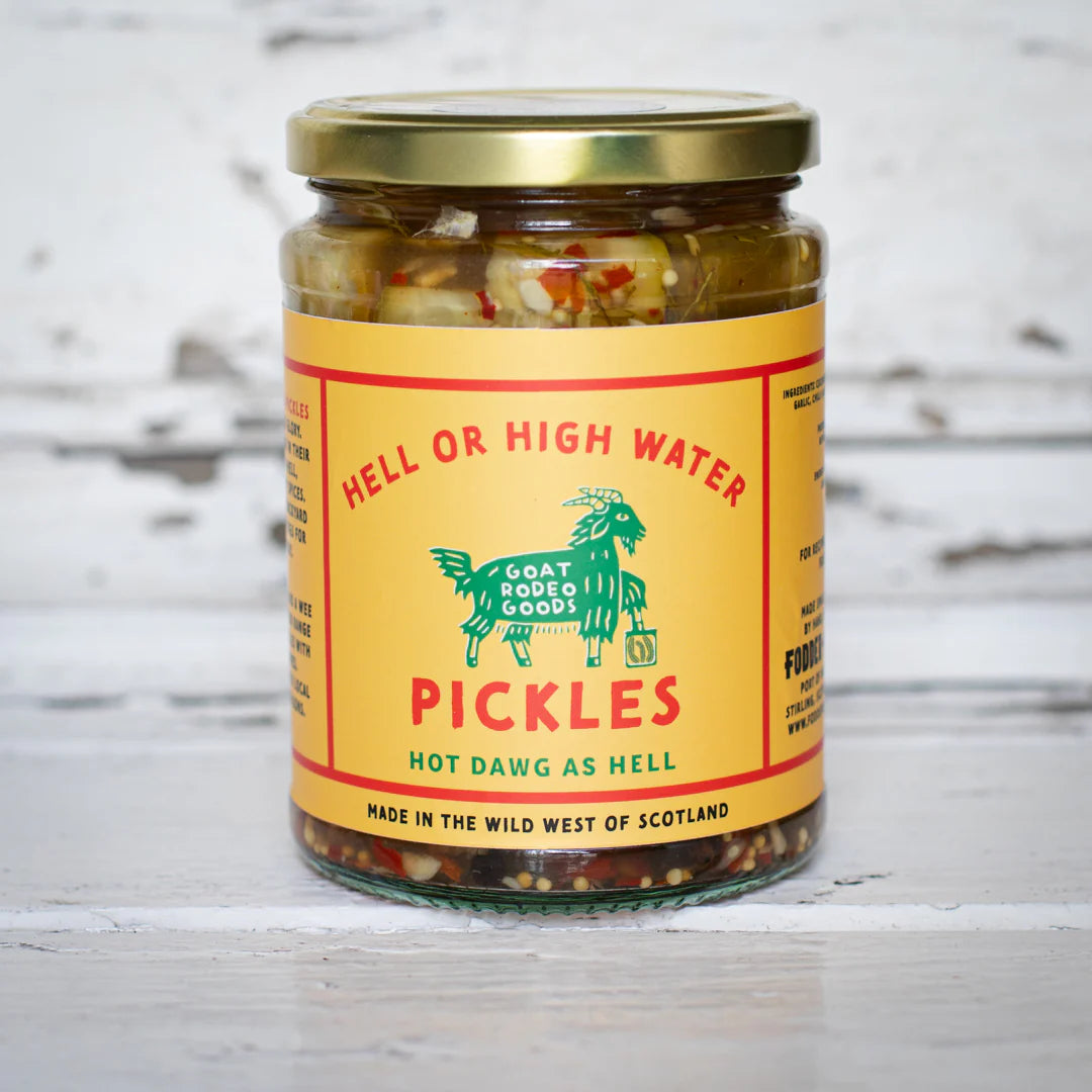 Hell or High Water Cucumber Hot Dog Pickles