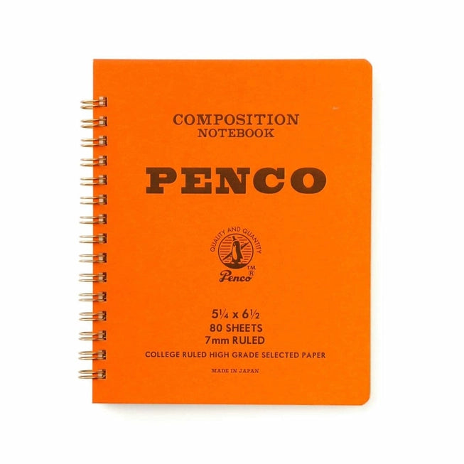 Hightide Penco Coil Notebook in Orange