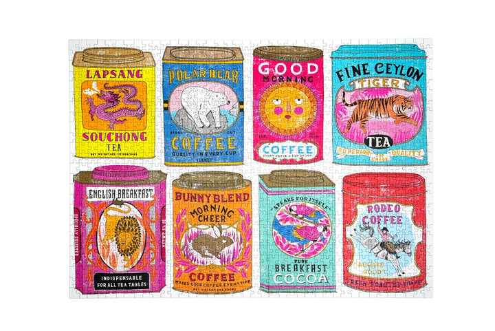 Hot Stuff Vintage Tea Tins - 1,000 Piece Premium Puzzle