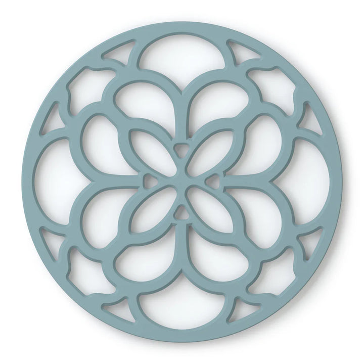 Silicone Heritage Circular Silicone Trivet - Blues