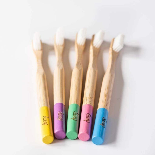 Set of 5 Bamboo Toothbrushes