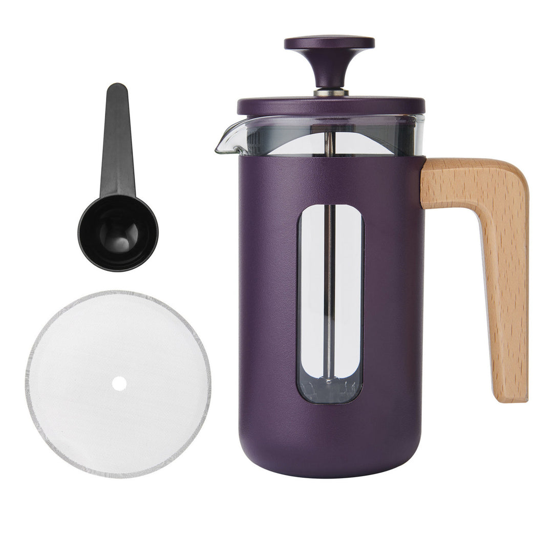 Pisa 3 Cup Cafetiere in Purple