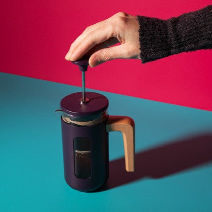 Pisa 3 Cup Cafetiere in Purple