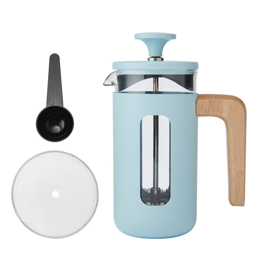 Pisa 3 Cup Cafetiere in Sky Blue