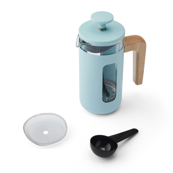 Pisa 3 Cup Cafetiere in Sky Blue